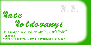 mate moldovanyi business card